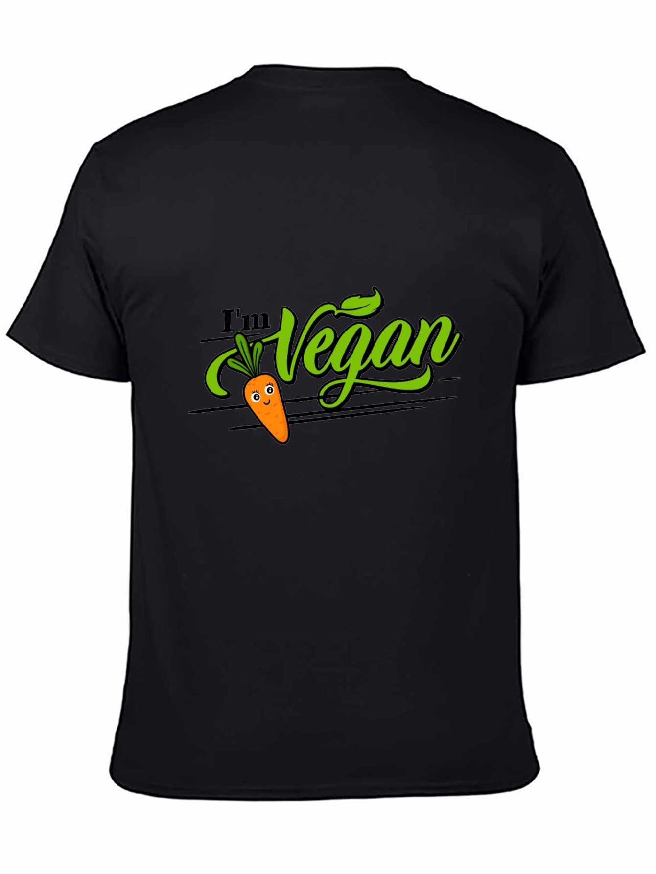 Im Vegan T-Shirt - Cute Carrot Design