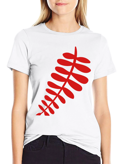 Red Fern Graphic Black T-Shirt