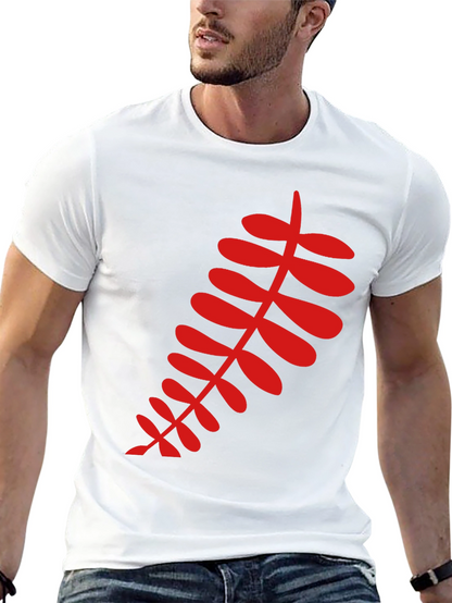 Red Fern Graphic Black T-Shirt