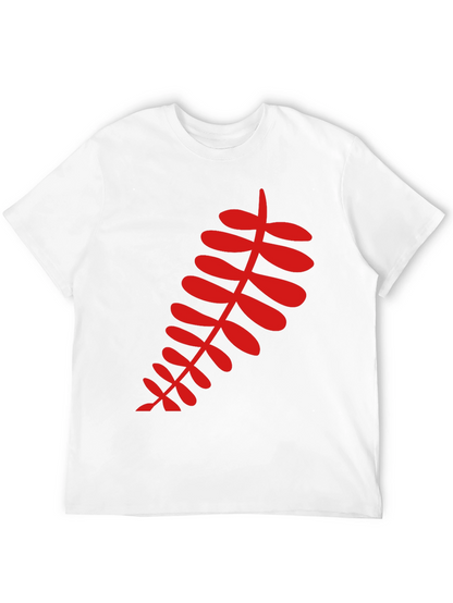 Red Fern Graphic Black T-Shirt
