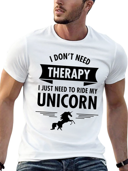 Funny Unicorn Therapy T-Shirt