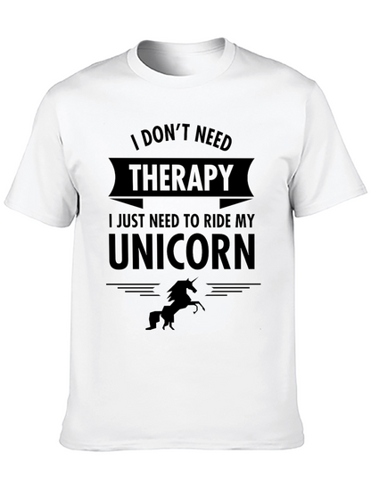 Funny Unicorn Therapy T-Shirt