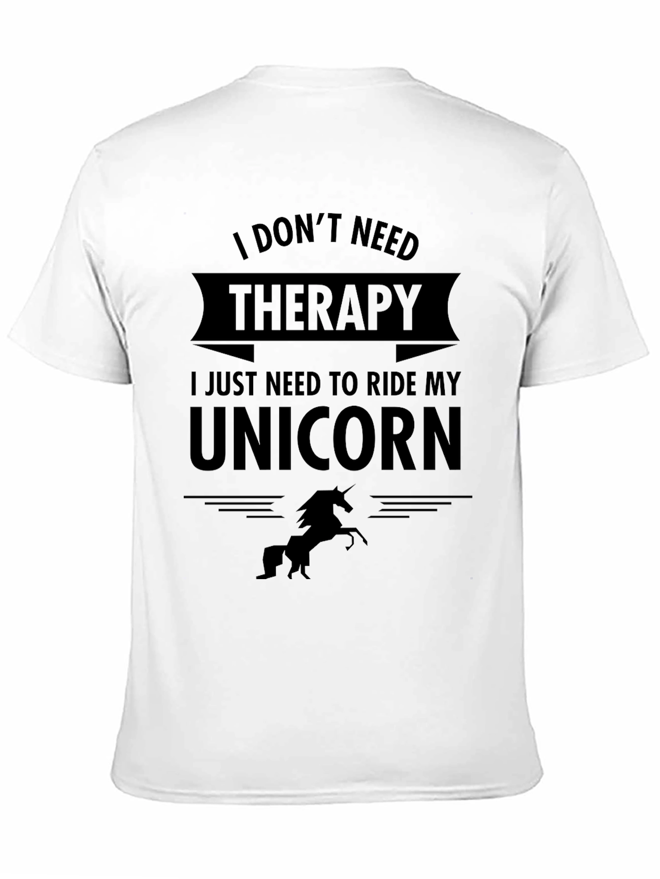 Funny Unicorn Therapy T-Shirt