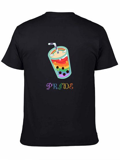 Pride Rainbow Boba Tea Graphic T-Shirt