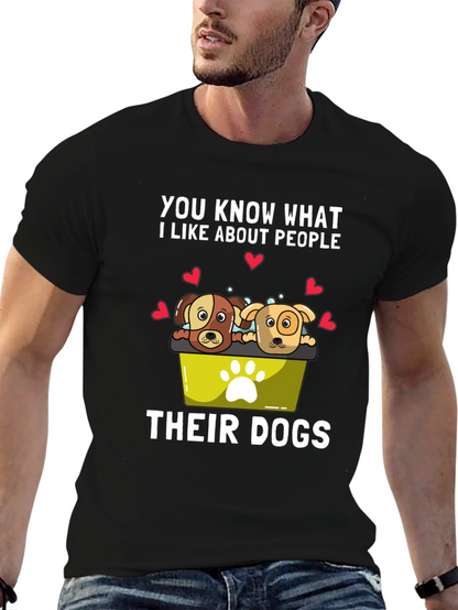 Dog Lover T-Shirt - People and Their Dogs