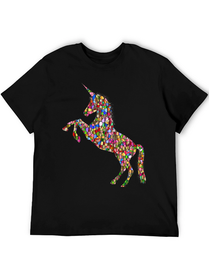 Mosaic Unicorn Graphic T-Shirt