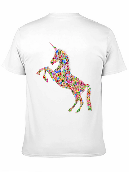 Mosaic Unicorn Graphic T-Shirt