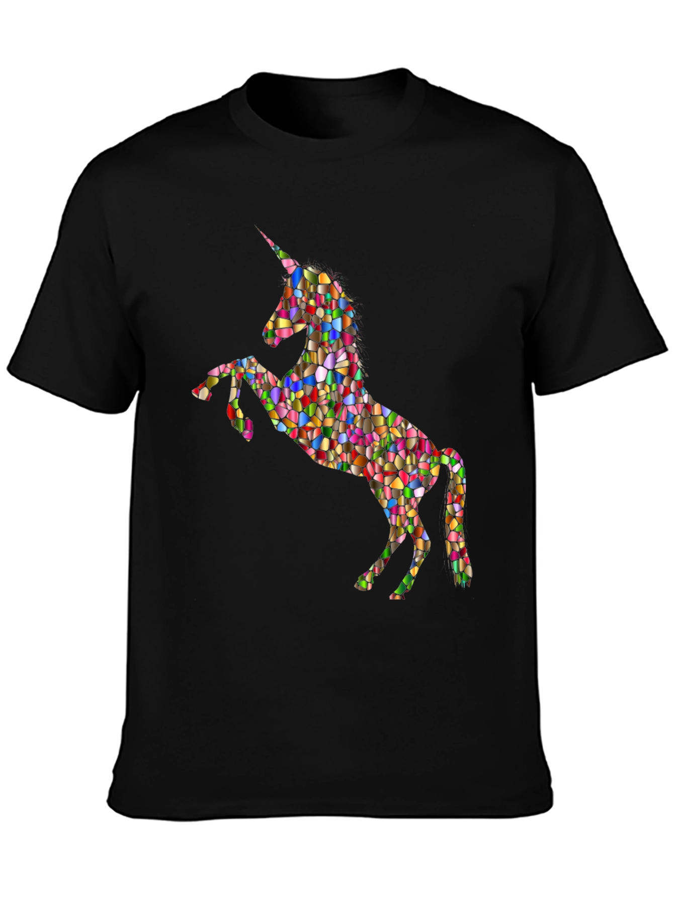 Mosaic Unicorn Graphic T-Shirt