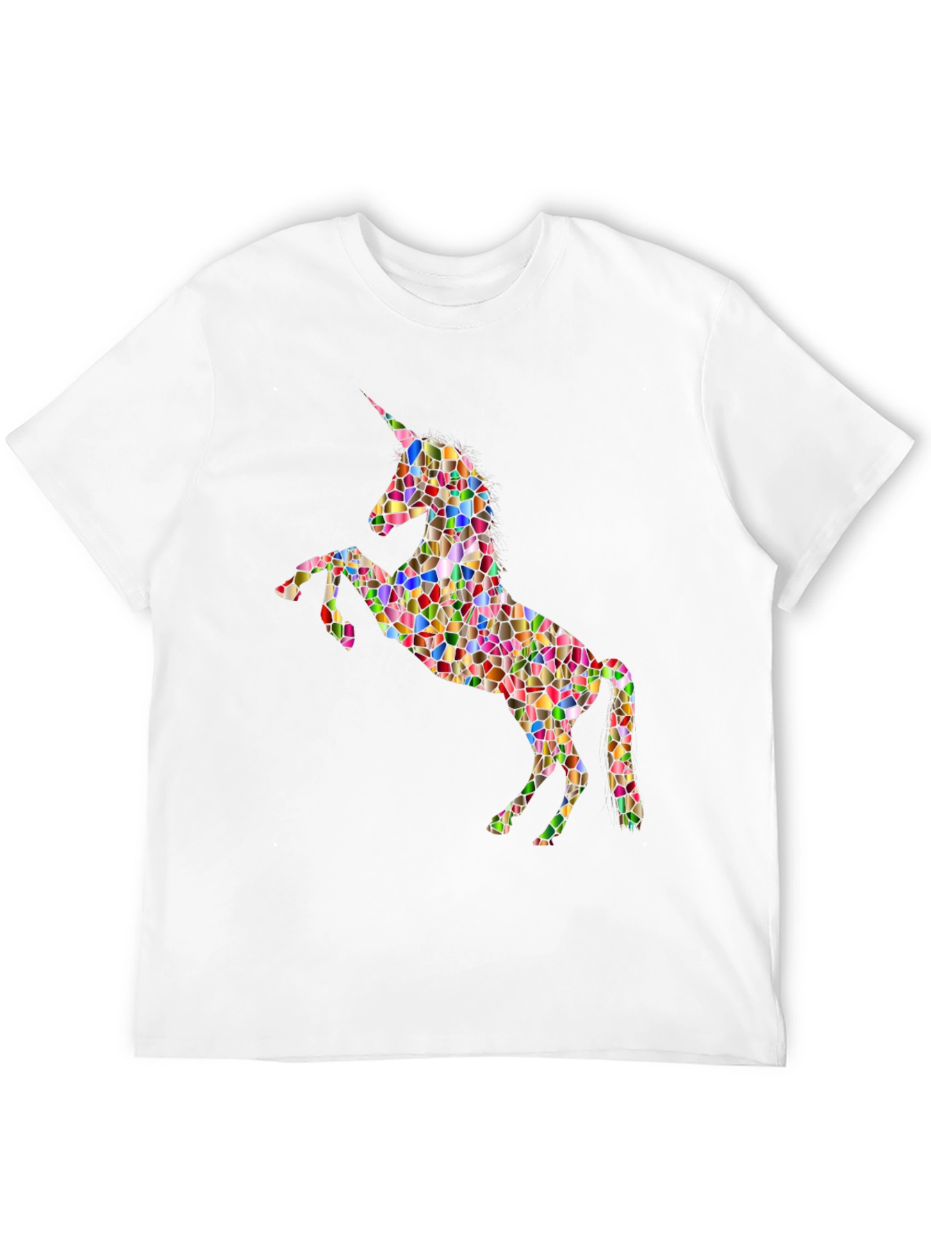 Mosaic Unicorn Graphic T-Shirt