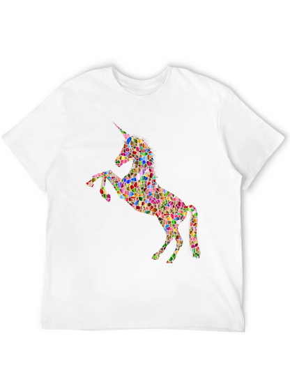 Mosaic Unicorn Graphic T-Shirt
