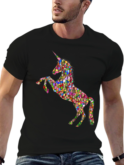 Mosaic Unicorn Graphic T-Shirt