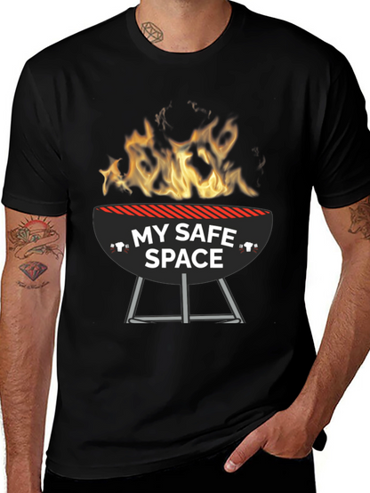 My Safe Space BBQ Grill Funny T-Shirt