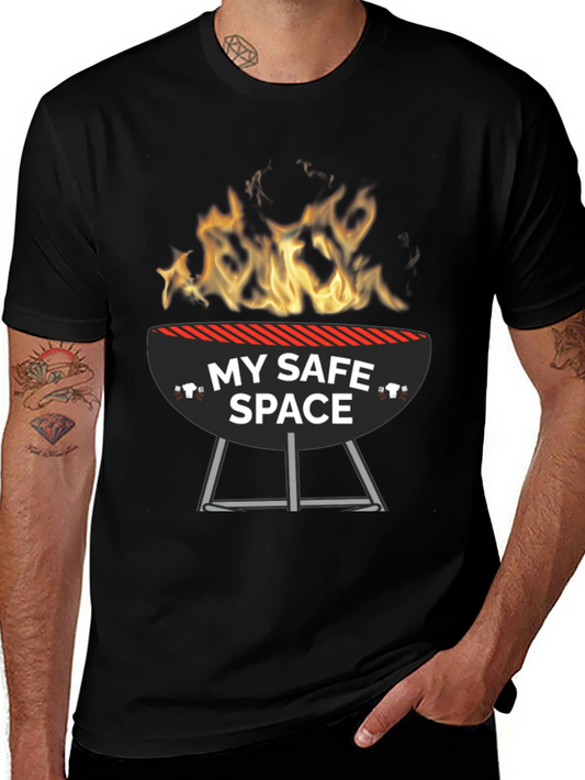 My Safe Space BBQ Grill Funny T-Shirt