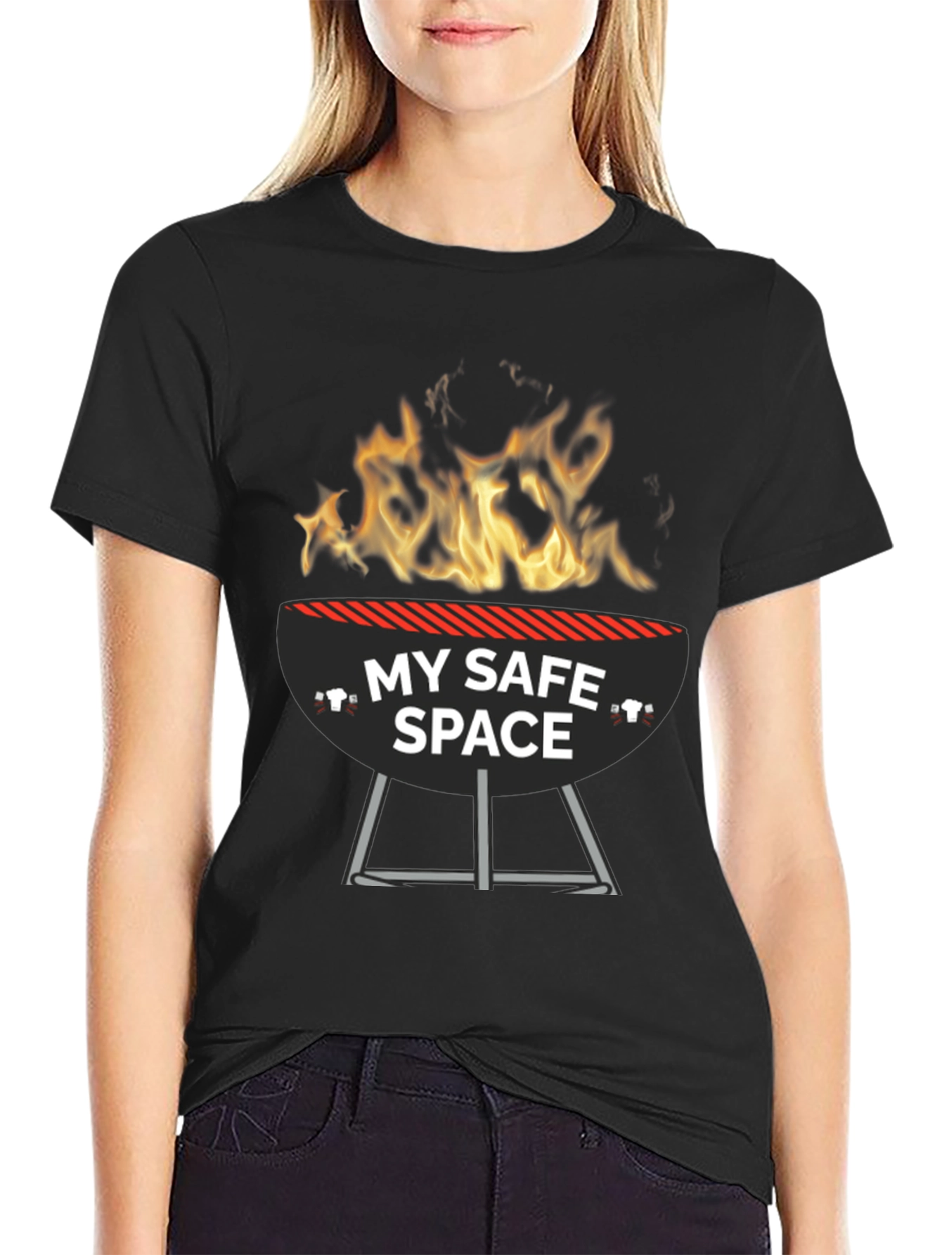 My Safe Space BBQ Grill Funny T-Shirt