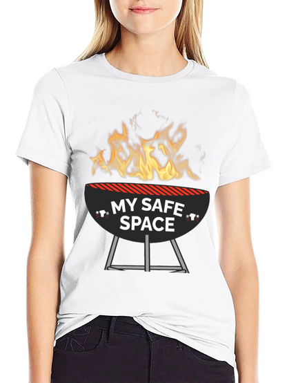 My Safe Space BBQ Grill Funny T-Shirt