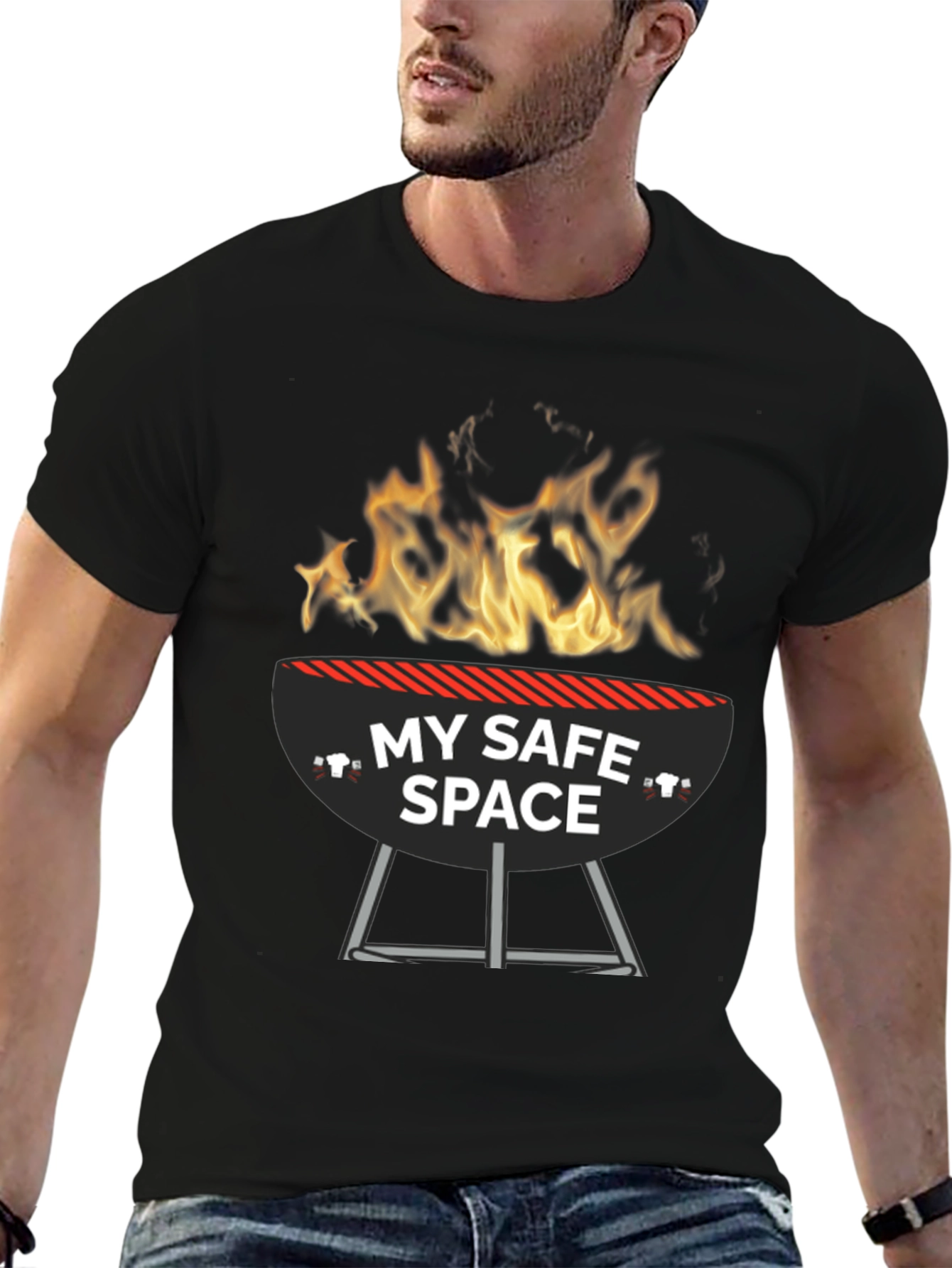 My Safe Space BBQ Grill Funny T-Shirt