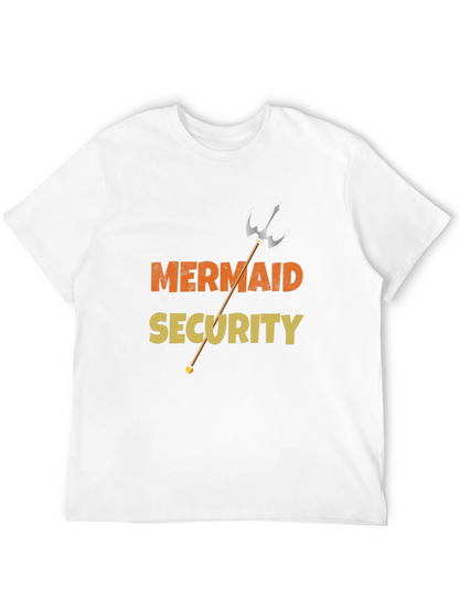 Mermaid Security Funny Graphic Tee