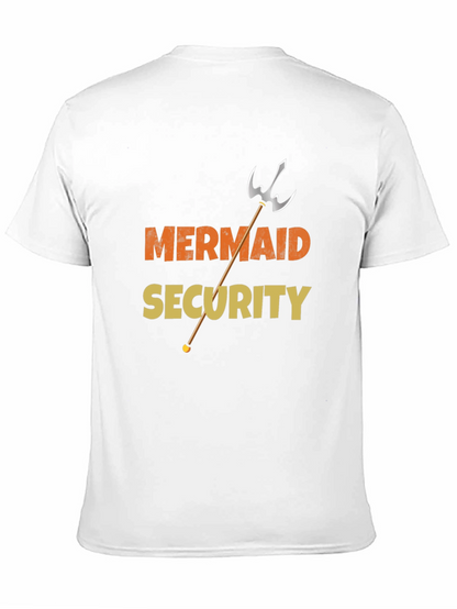 Mermaid Security Funny Graphic Tee