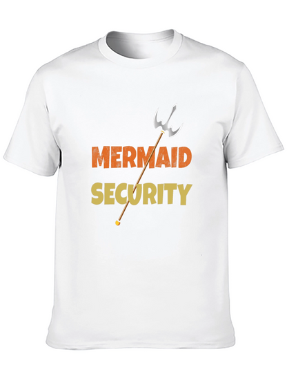 Mermaid Security Funny Graphic Tee