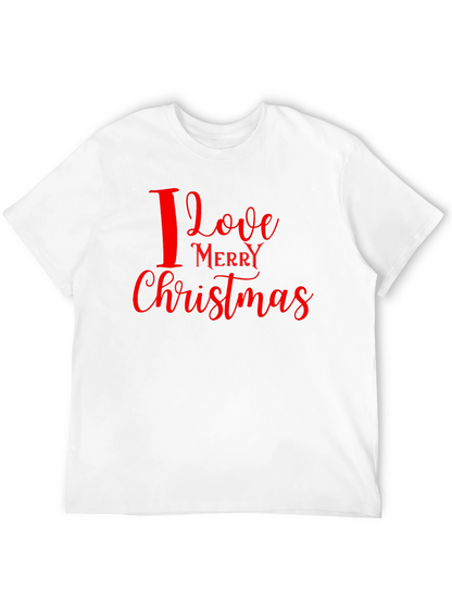 I Love Merry Christmas Graphic Tee
