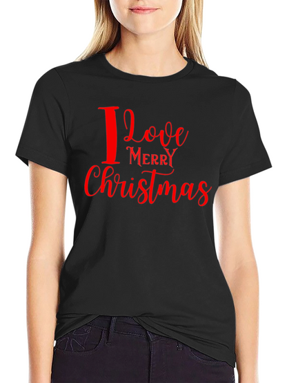 I Love Merry Christmas Graphic Tee
