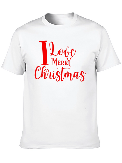 I Love Merry Christmas Graphic Tee