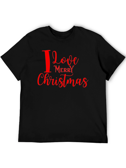 I Love Merry Christmas Graphic Tee