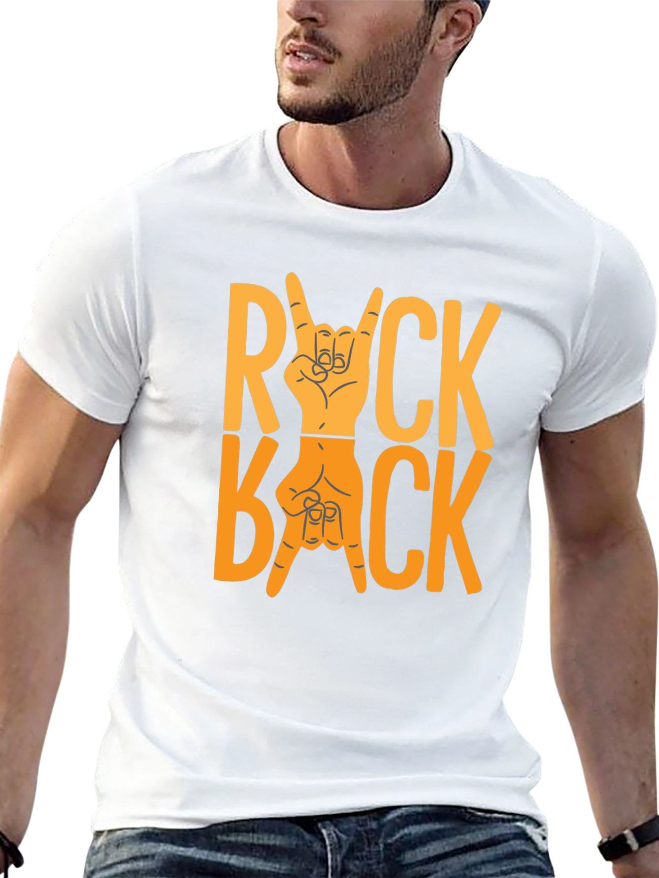 Rock Back T-Shirt - Bold Graphic Tee