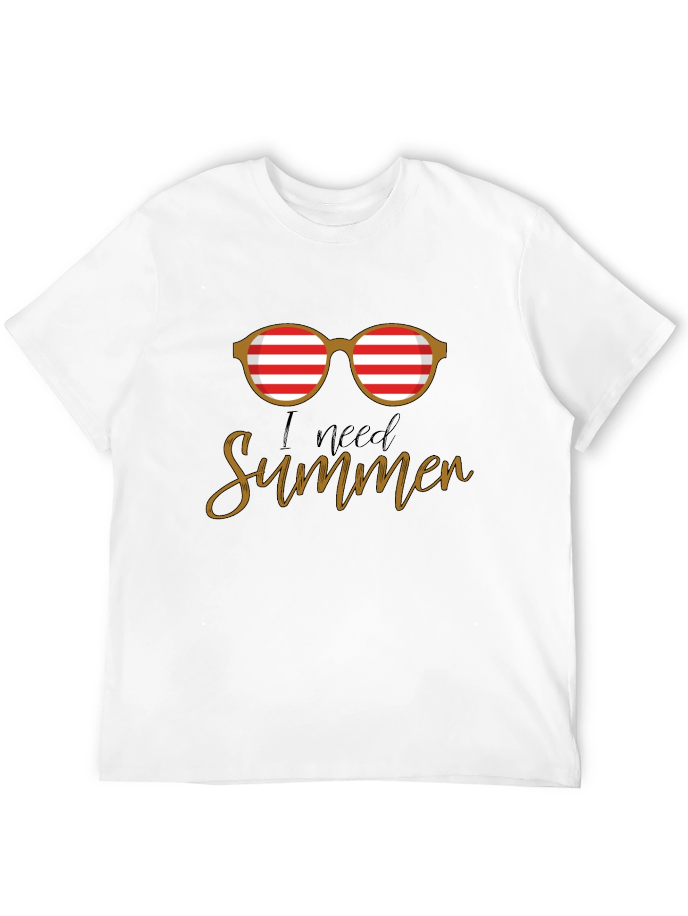 I Need Summer Graphic T-Shirt - Casual Style