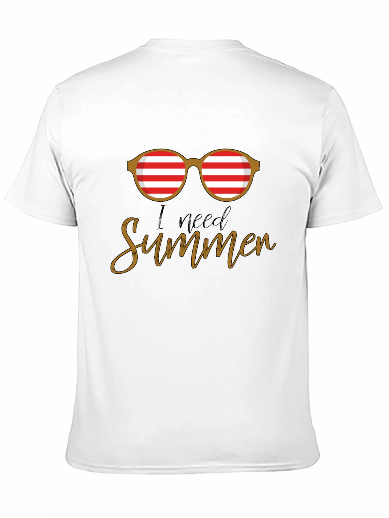 I Need Summer Graphic T-Shirt - Casual Style