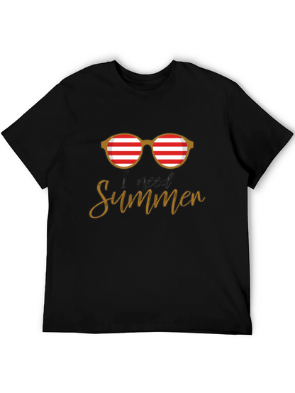 I Need Summer Graphic T-Shirt - Casual Style