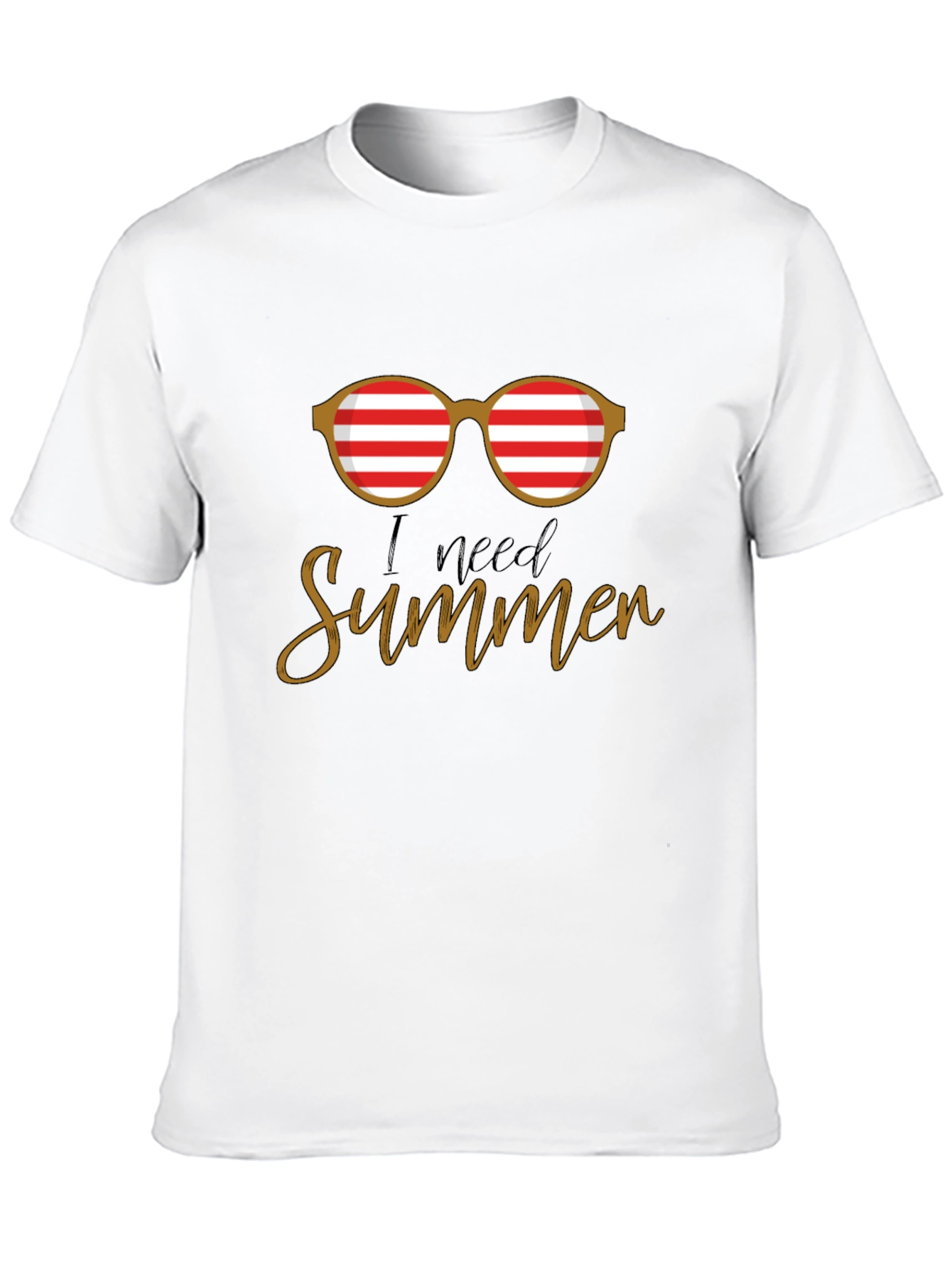 I Need Summer Graphic T-Shirt - Casual Style
