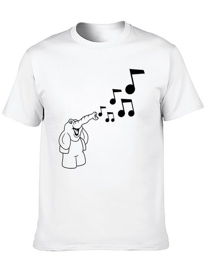 Musical Elephant Graphic T-Shirt