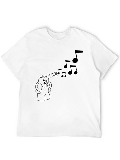 Musical Elephant Graphic T-Shirt