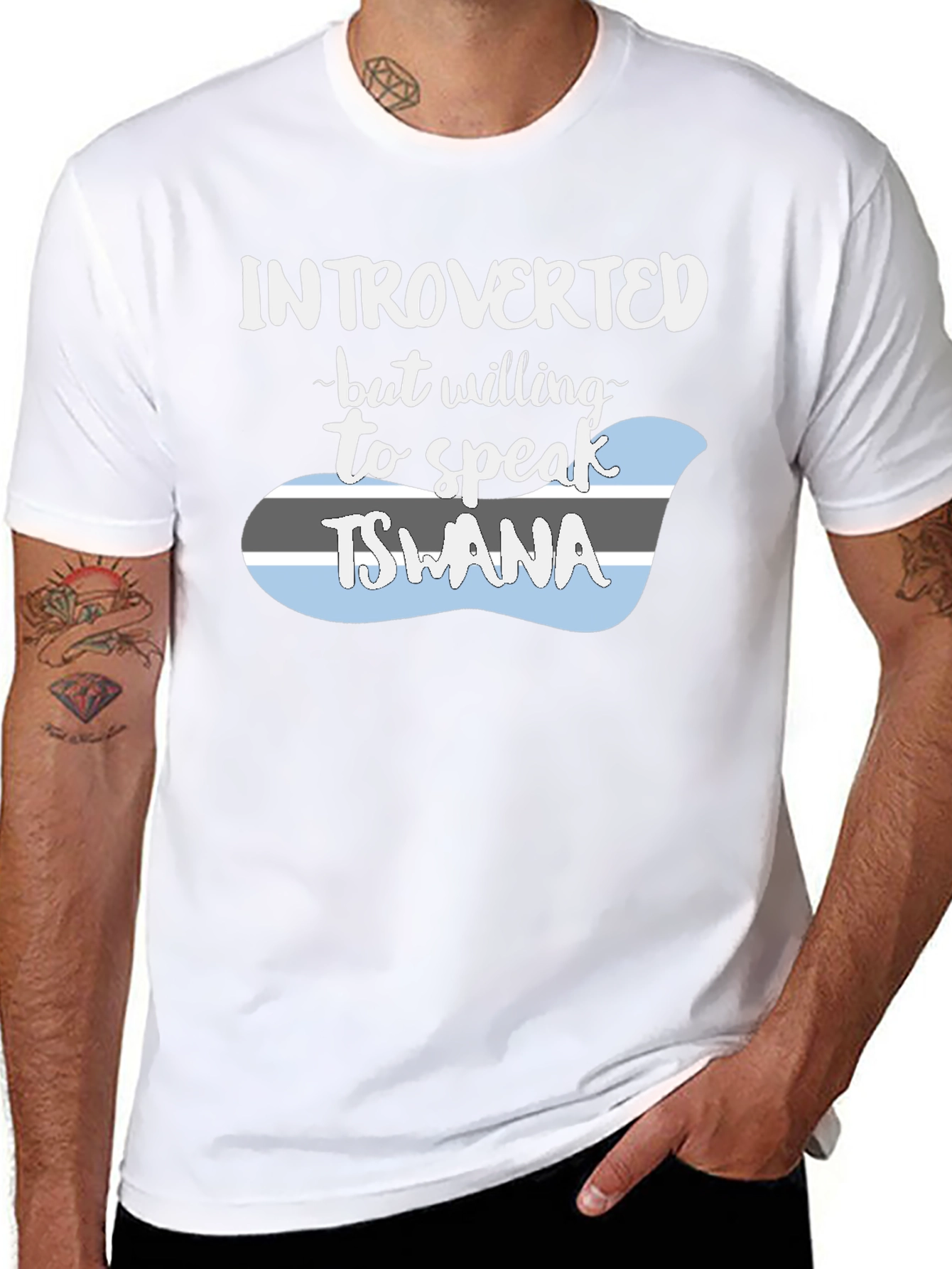 Introverted Tswana Language T-Shirt