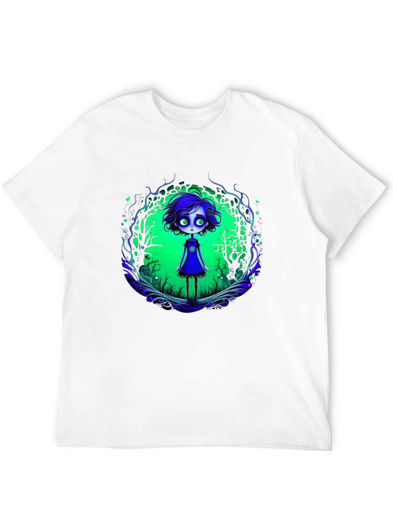 Eerie Forest Girl Graphic Tee