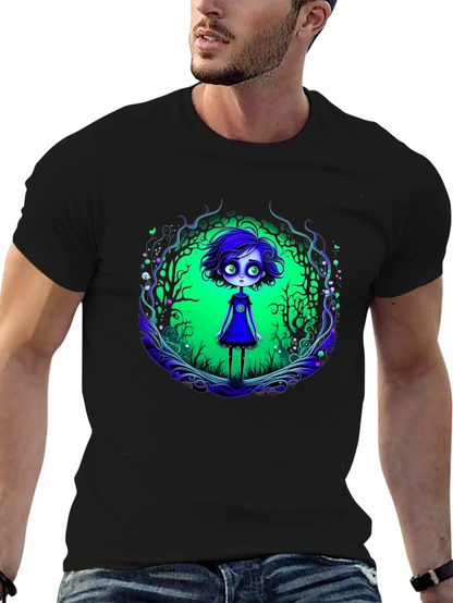 Eerie Forest Girl Graphic Tee
