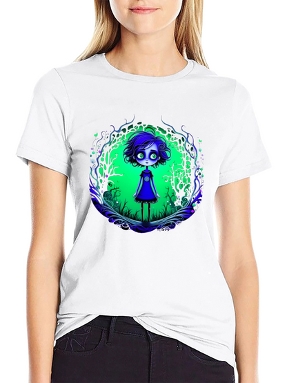 Eerie Forest Girl Graphic Tee