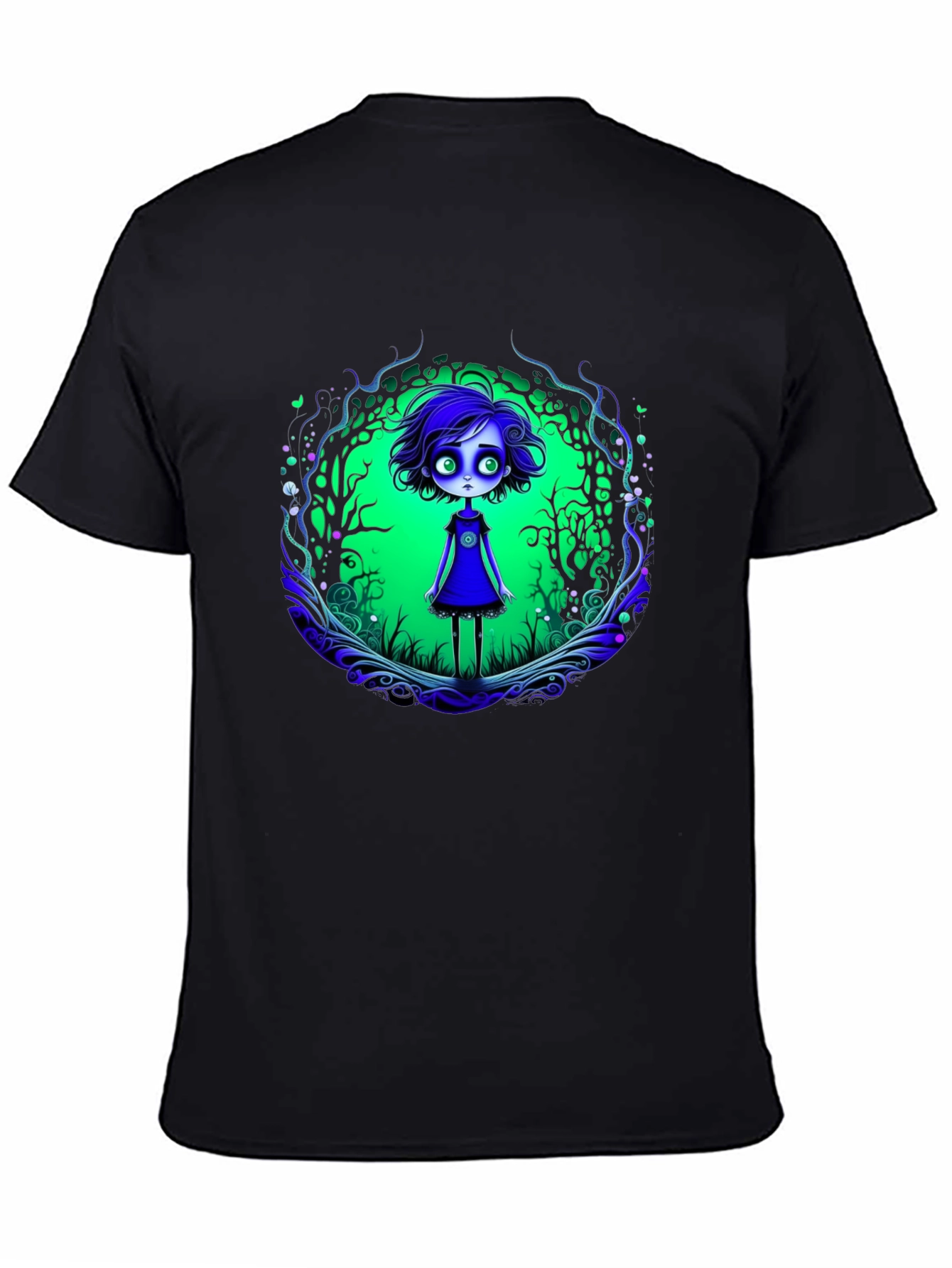 Eerie Forest Girl Graphic Tee