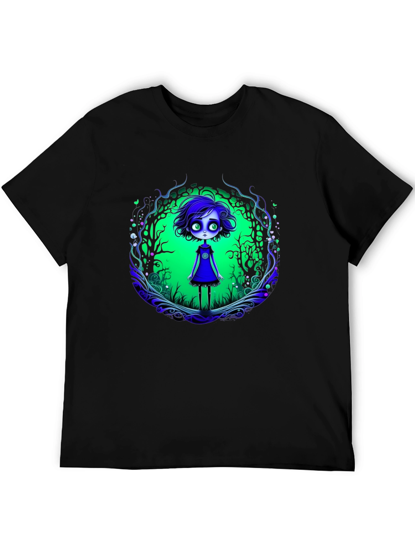 Eerie Forest Girl Graphic Tee
