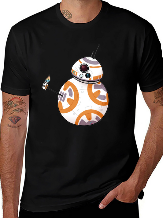 BB-8 Lighter Graphic Black T-Shirt