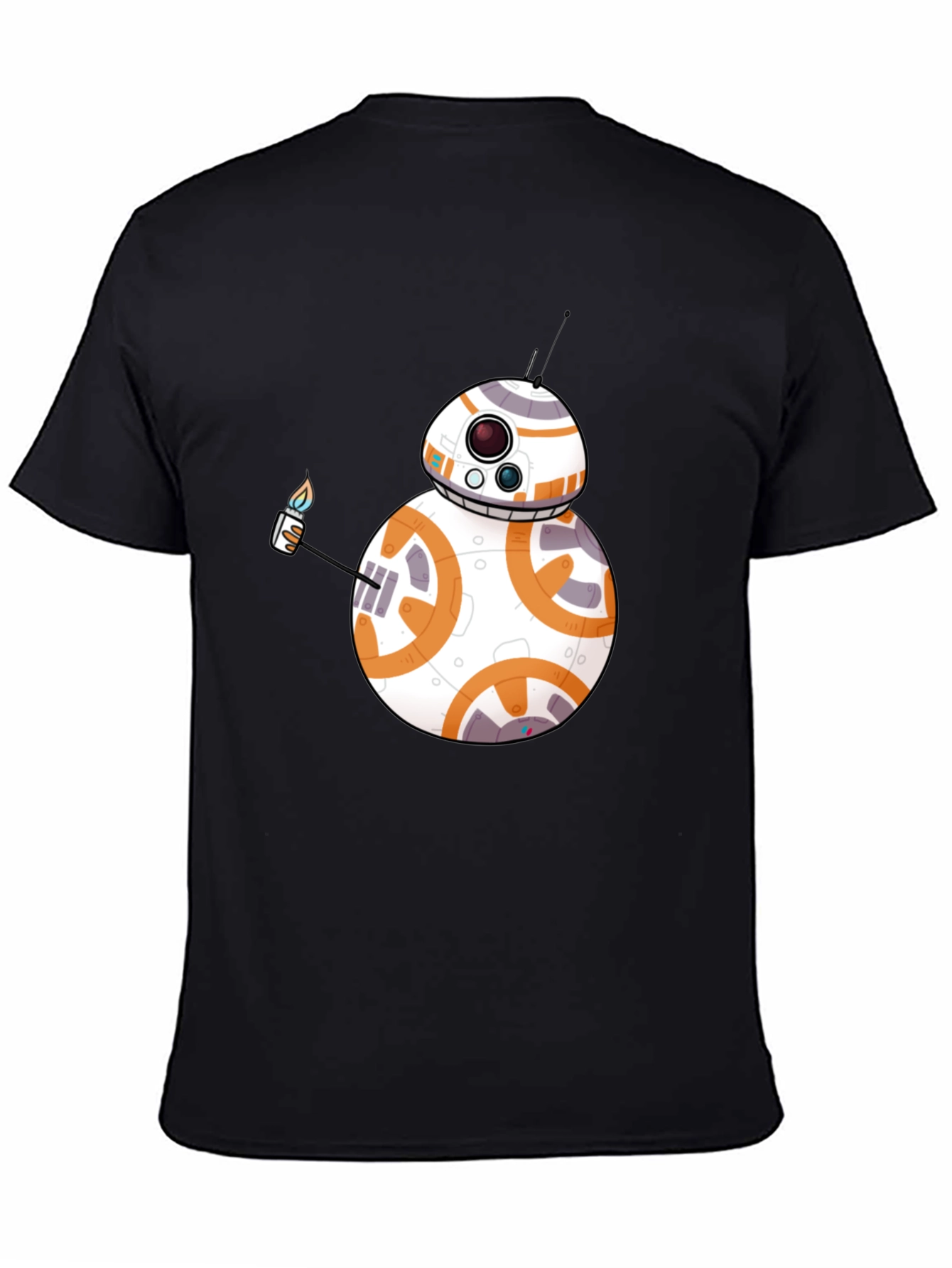 BB-8 Lighter Graphic Black T-Shirt