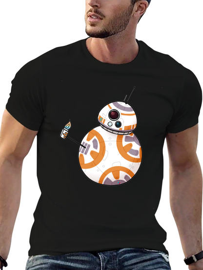 BB-8 Lighter Graphic Black T-Shirt