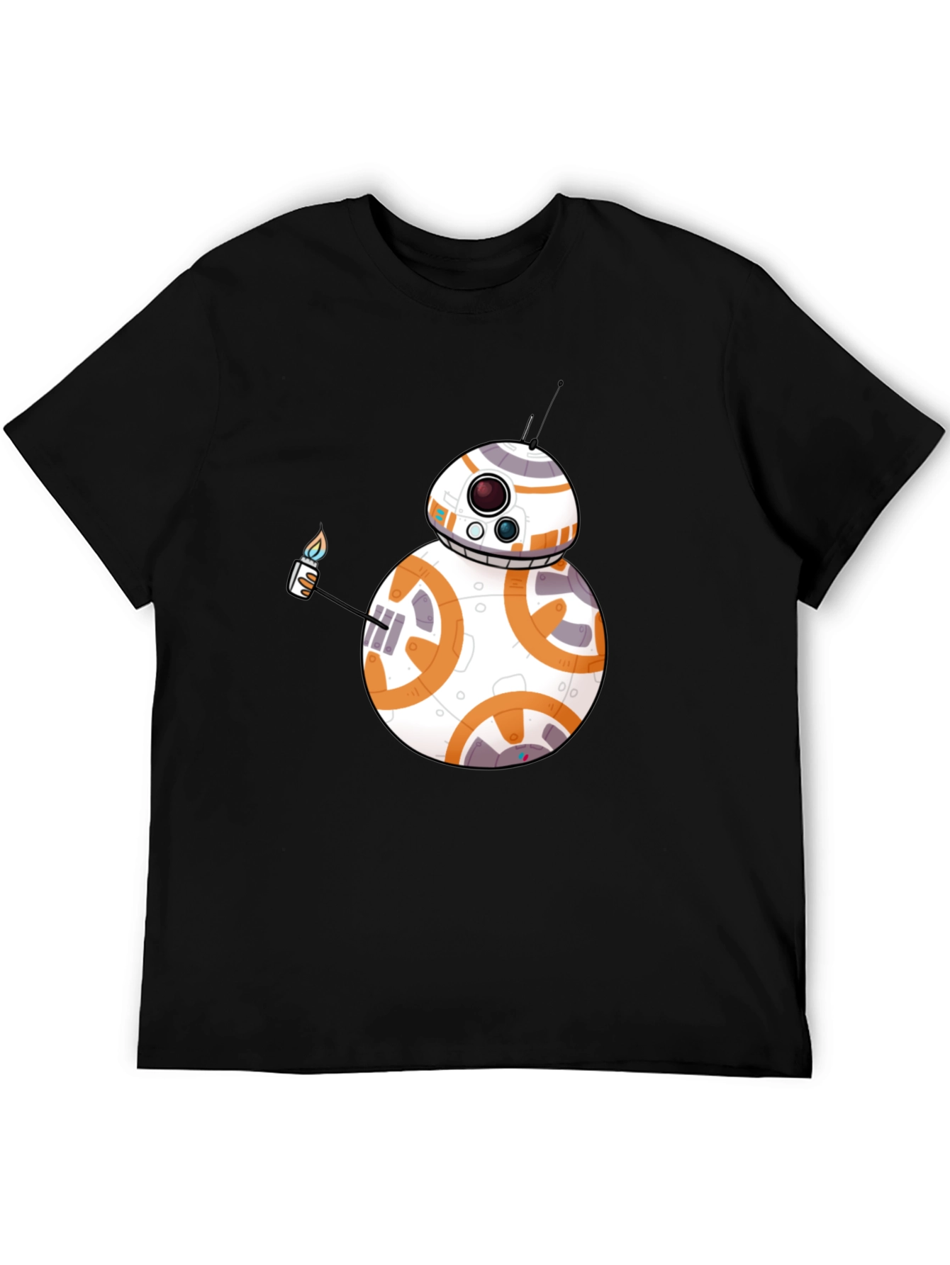 BB-8 Lighter Graphic Black T-Shirt