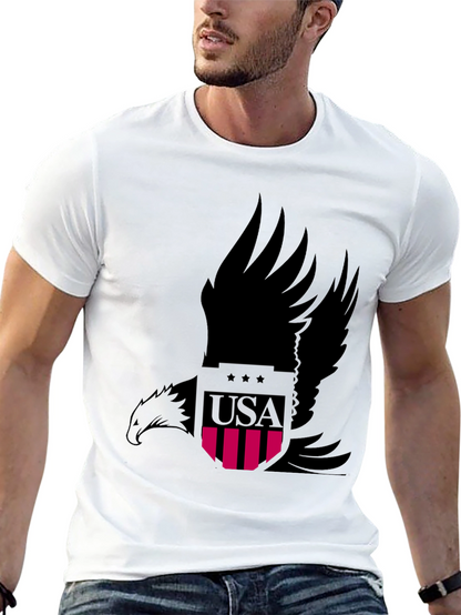 USA Eagle Graphic Tee - Patriotic Style