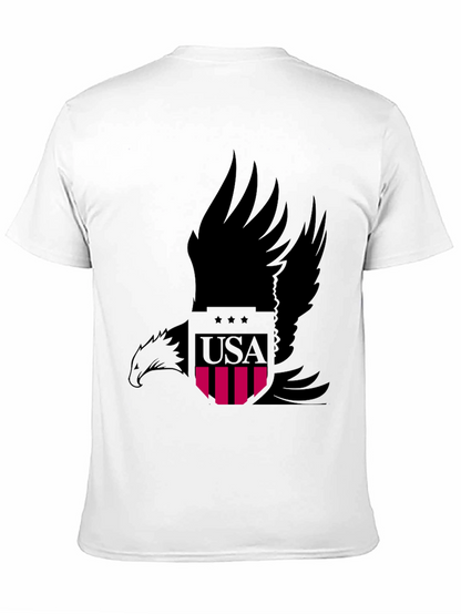 USA Eagle Graphic Tee - Patriotic Style