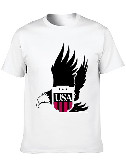 USA Eagle Graphic Tee - Patriotic Style