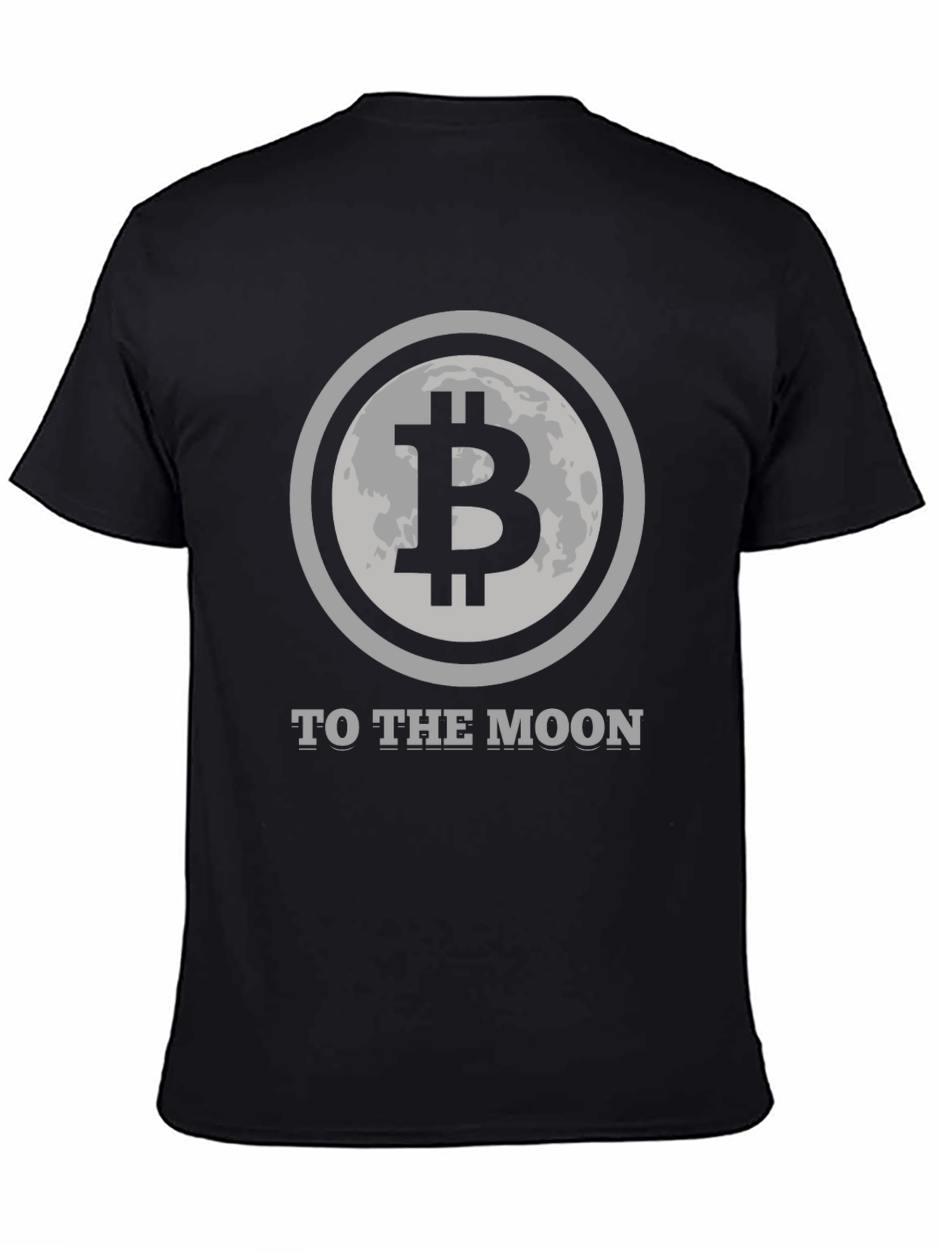 Bitcoin To The Moon Graphic Tee - Black