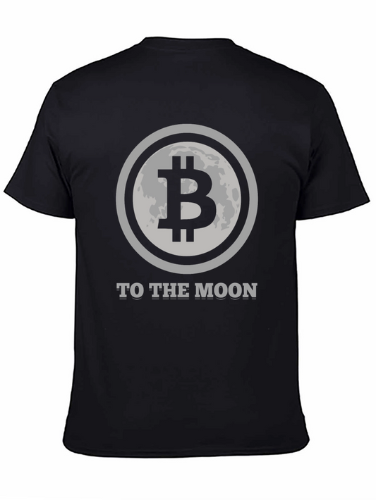 Bitcoin To The Moon Graphic Tee - Black