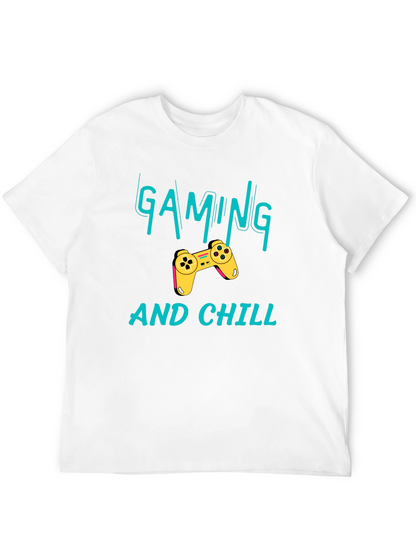 Gaming and Chill Black T-Shirt - Gamer Apparel